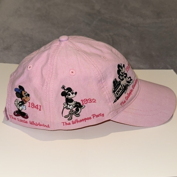 Disney Parks Minnie Mouse History Through The Years Baseball Hat Cap Pink- Adult - Picture 4 of 8